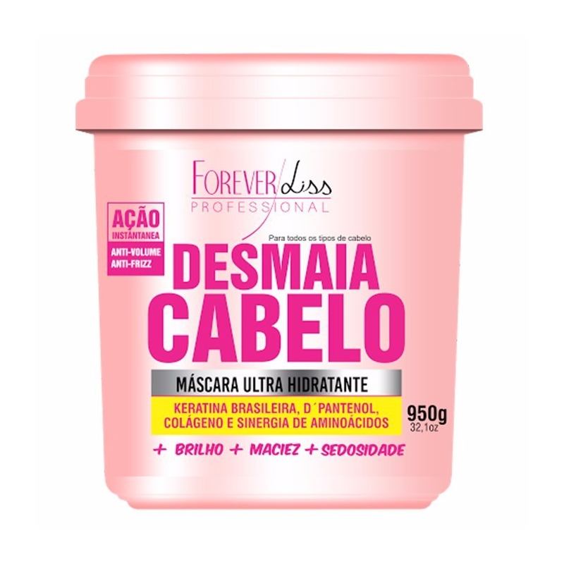 Máscara Ultra Hidratante Desmaia Cabelo 950g. Forever Liss