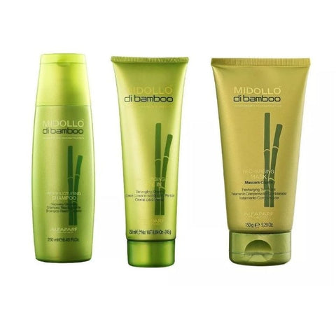 Midollo Di Bamboo Kit Champú + Mascarilla + Crema Peinadora