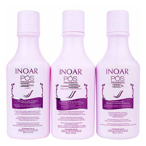 Inoar Pós Progress Kit (3 Produtos) 3x250ml