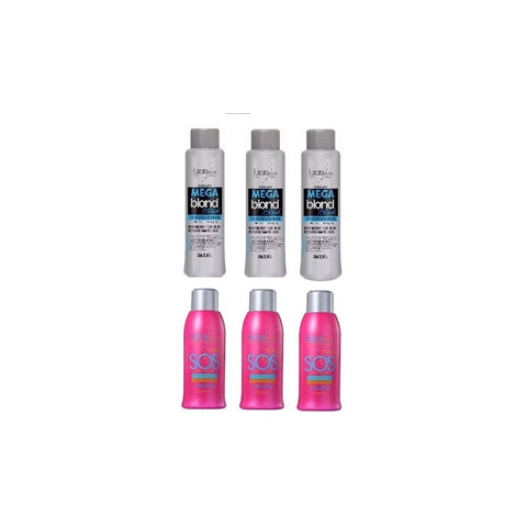 Kit=3 Sos Antiemborr. Miracle 300ml+3 Mega Blond Black 500ml