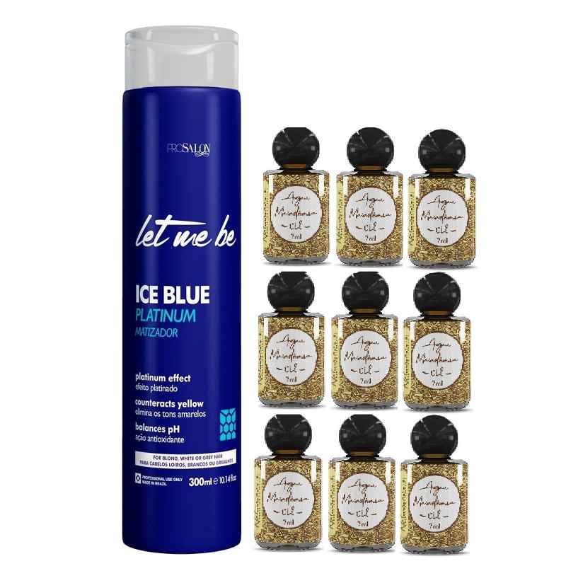 Máscara de pestañas con tinte Let Me Be Ice Blue Platinum +9 aceites