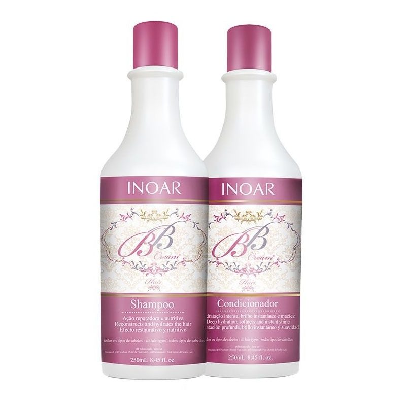 Inoar Kit Duo 250ml Bb Cream # 9 Benefit # Perfect Hair