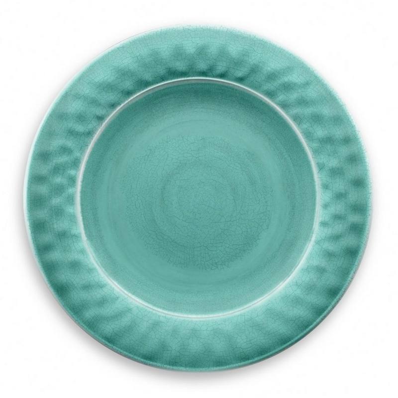 Tarhong Turquoise Cracked Melamine Dinner Plate 27cm