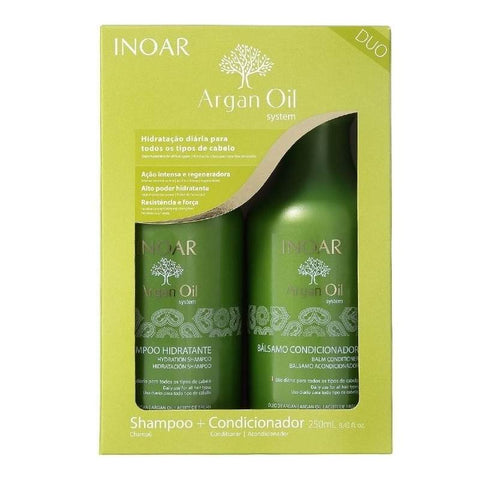 Inoar Kit Duo Aceite De Argán - Champú 250ml+ Acondicionador 250ml