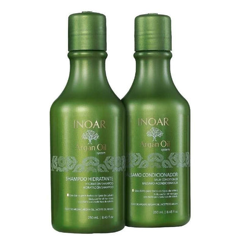 Inoar Kit Dúo Aceite De Argán Champú 250ml + Acondicionador 250ml