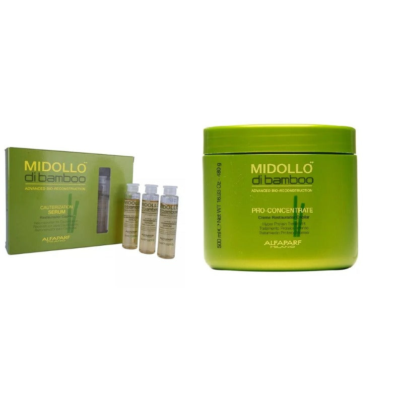 Kit Midollo Di Bambu 2 Caixa Ampola 6x15ml, 1 Mask Pro