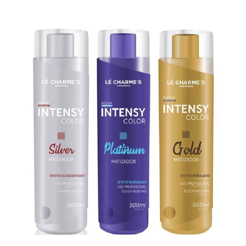 Kit Intensy Color Platinum 500ml + Silver 500ml + Gold 500m