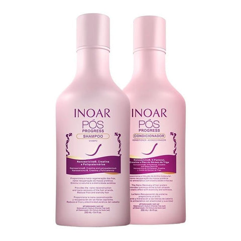 Inoar Post Progress Kit (2 Products) Shampoo and Conditioner