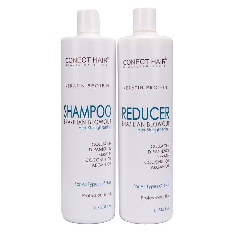 Conect Hair Brazilian Blowout Treatment 2x1000ml Formaldehyde Free