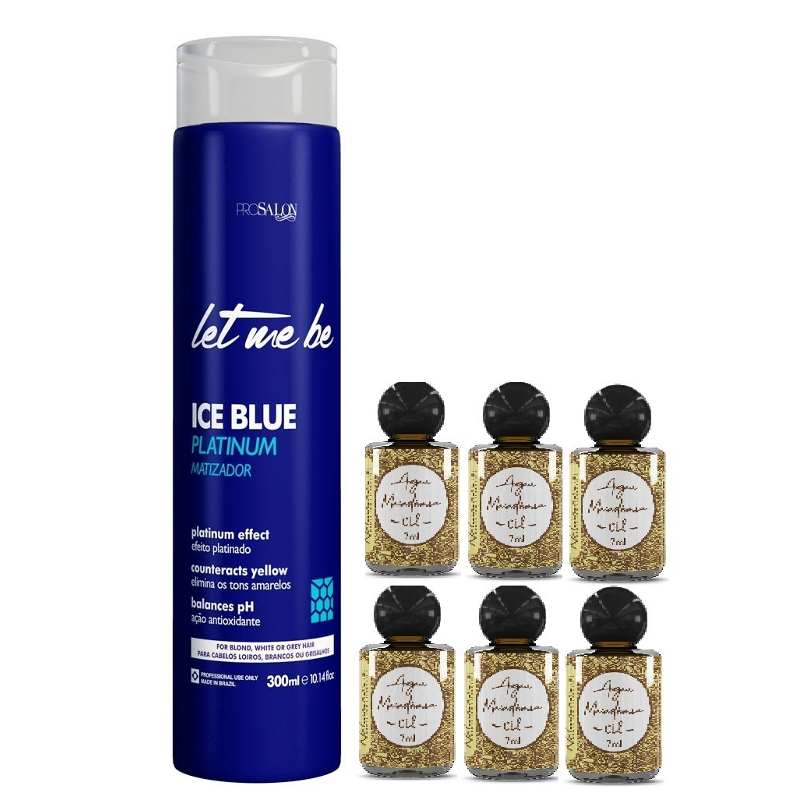 Let Me Be Ice Blue Platinum Máscara de Pestañas Colorante 300ml +6 Aceites