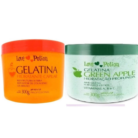 Green Apple Gelatin + Traditional Love Potion 300g + 1 Oil